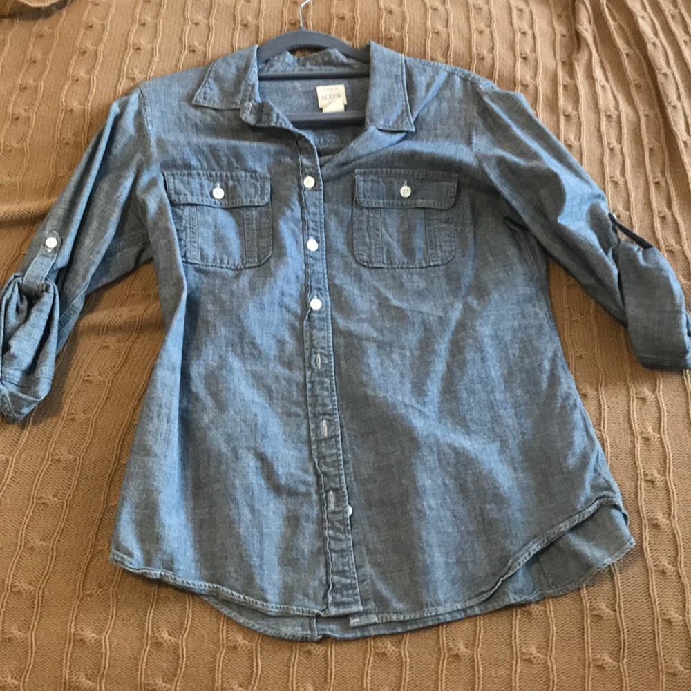 JCrew chambray shirt longsleeve button down